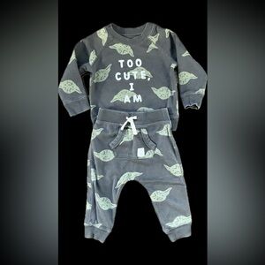 GAP x Star Wars Baby Yoda Matching Sweatshirt and Sweatpants